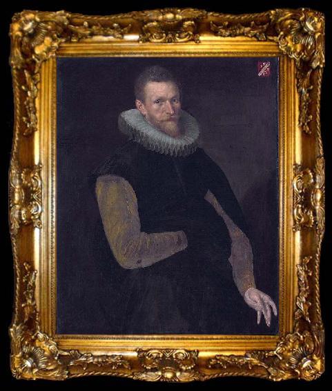 framed  Cornelis Ketel Portrait of Jacob Cornelisz Banjaert, ta009-2